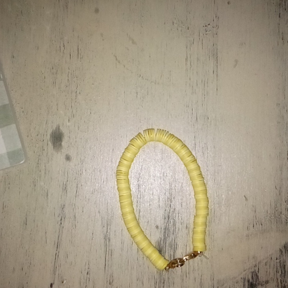 Clay bead bracelet